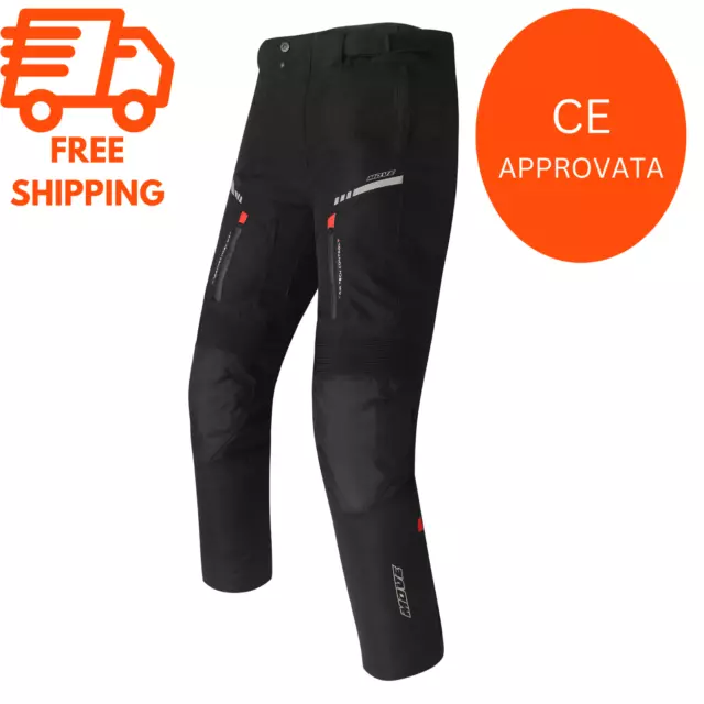 Pantaloni Moto uomo Tessuto Touring Protezione motociclistico corazzati da corsa