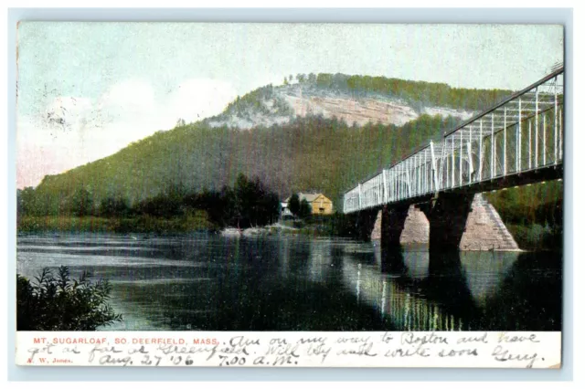 1906 Mt. Sugarloaf SO Deerfield Massachusetts MA RPO Antique Posted Postcard