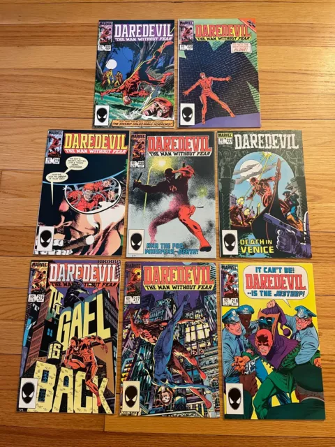 Daredevil #216 217 218 219 220 221 222 #223 Marvel Comics 1985 Denny O'Neil @