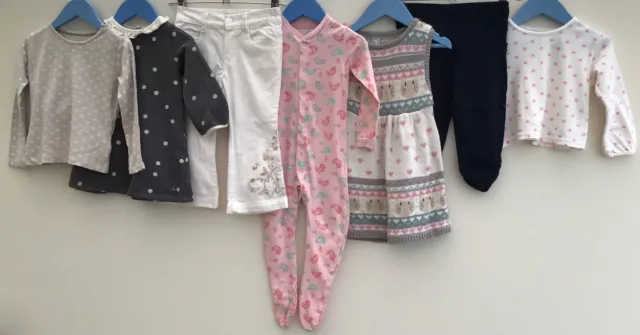 Baby Girls Bundle Of Clothing Age 12-18 Months Petit Bateau Bluezoo TU F&F