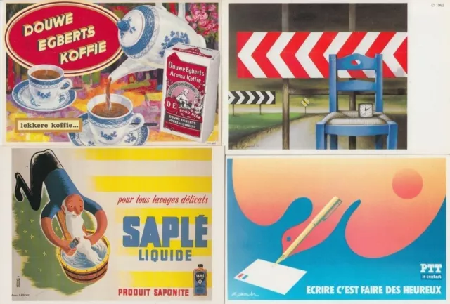 ADVERTISING 120 Modern postcards Mostly 1960-1990 (L2824)