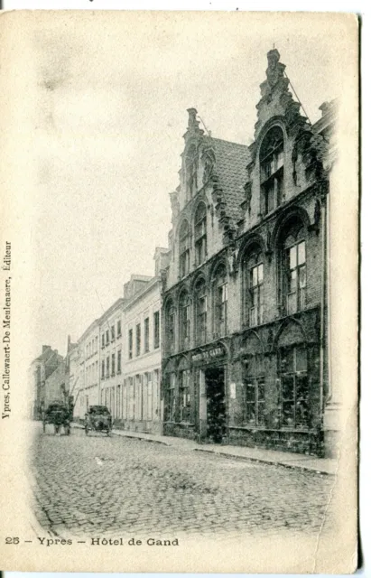 Belgique Ypres - Hôtel Du Gand Old Callewaert-De Meulenaere Publié Carte Postale