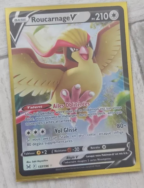 ✨ Carte Pokémon - Roucarnage V 137/196 - Origine Perdue EB11 - FR - NEUF ✨
