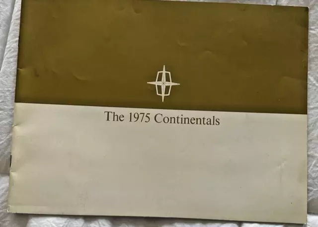 The 1975 Continentals Sales Brochure