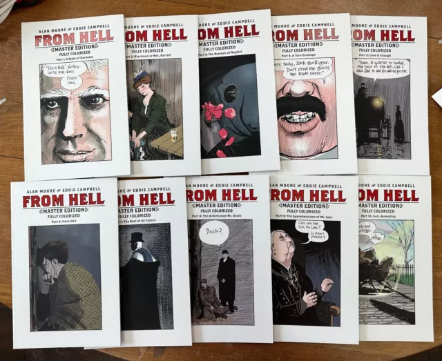 From Hell Master Edition 1 2 3 4 5 6 7 8 9 10 Alan Moore Eddie Campbell VF/NM