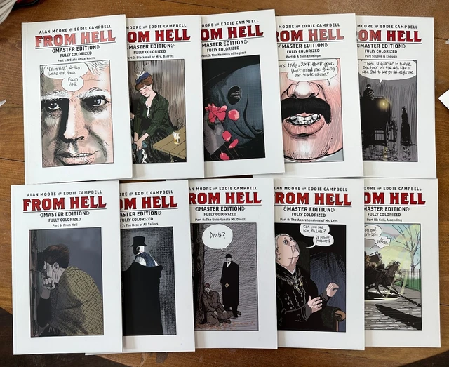 From Hell Master Edition 1 2 3 4 5 6 7 8 9 10 Alan Moore Eddie Campbell VF/NM
