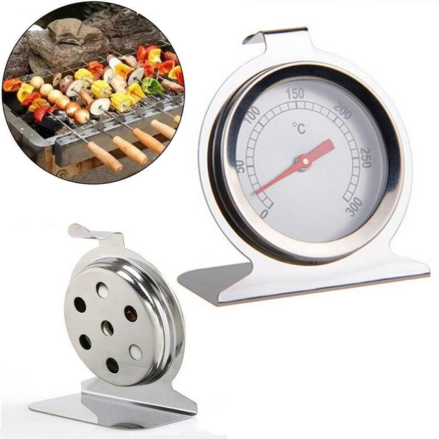 1x Ofenthermometer & 1x Kühlschrankthermometer – Edelstahl, Mechanisch, Kein Batteriebedarf Für Braten, Backen & Gefrierschrank