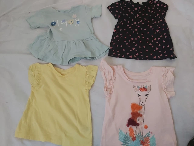 Enorme pacchetto di vestiti per bambine 9-12 mesi 40 articoli inc SUCCESSIVO, converse #1 2