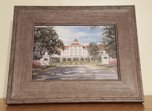 Framed Color Plate of The Carolina Hotel in Pinehurst, North Carolina