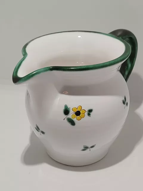 Gmundner Alpine Flowers/Scattered Blooms Creamer Milk Jug 3 3/8"