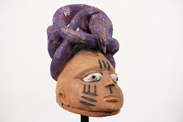 Yoruba Contemporary Gelede Mask 9" - Nigeria - African Art