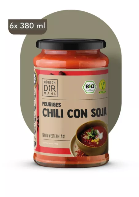 9,21 €/ L | Wünsch dir Mahl Chili con Soja nach Western-Art 6x 380ml vegan