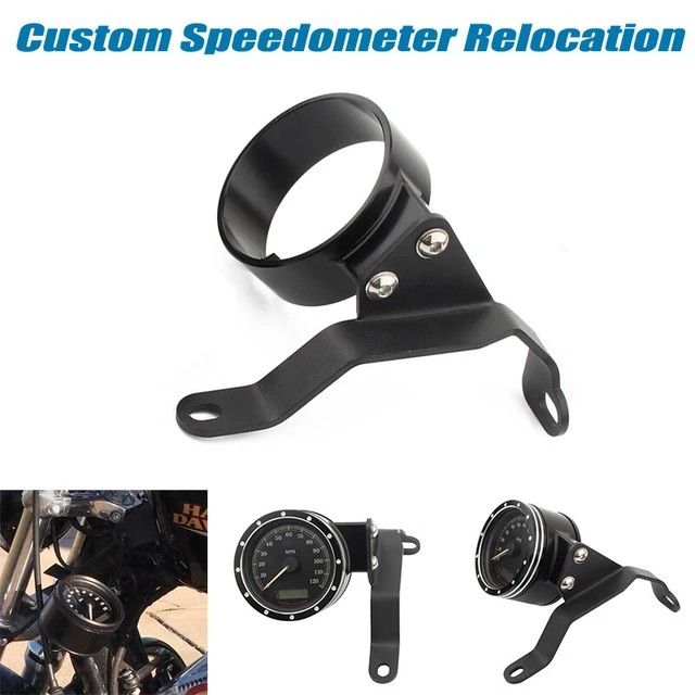 CNC SIDE SPEEDOMETER Relocation Bracket Kit For Harley Sportster 883 XL