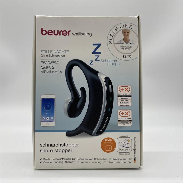 Beurer SL 70 Schnarchstopper einfache Anwendung am Ohr