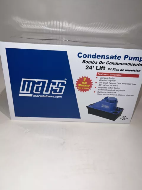 Mars 21781 24' Lift Condensate Pump 115V, 60Hz. New & Free Shipping