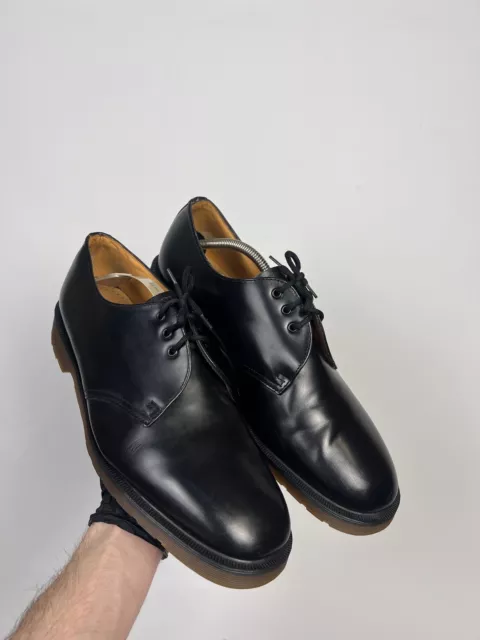 VINTAGE DR MARTENS Mens Oxford Shoes Sz 11 Black Leather Made in ...