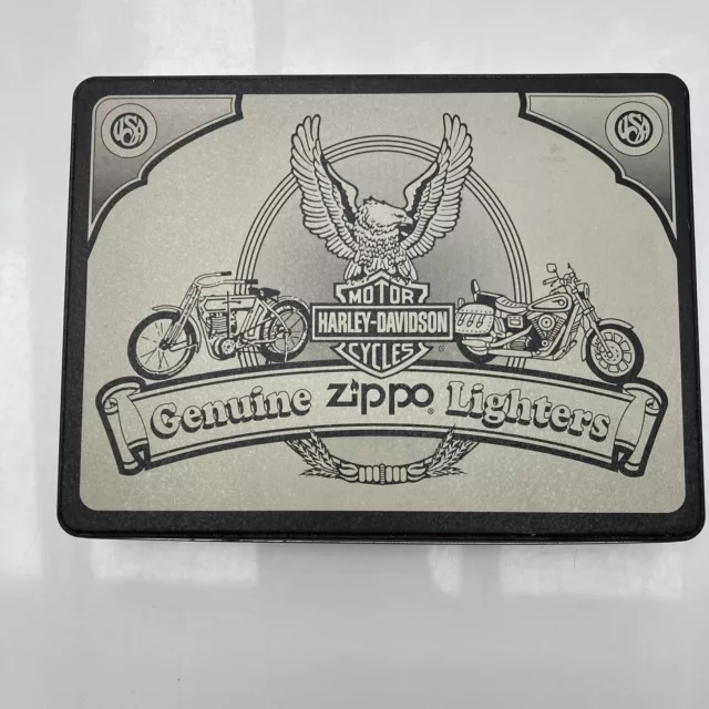 boîte ancienne en metal vide Pour ranger les Zippo vintage