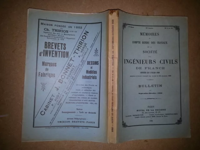 INGENIEURS CIVILS DE FRANCE voyage d'étude région SAINT ETIENNE 1926