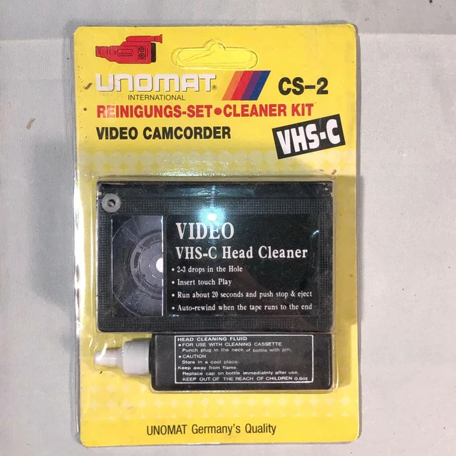 VHS C VIDEO Tape Head Cleaner Kit Camcorder Cassette Maintenance Set