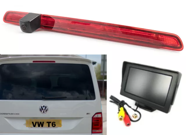 Reversing Camera For VW Transporter T6 Tail Lift With Dash Monitor 2015 Onwards
