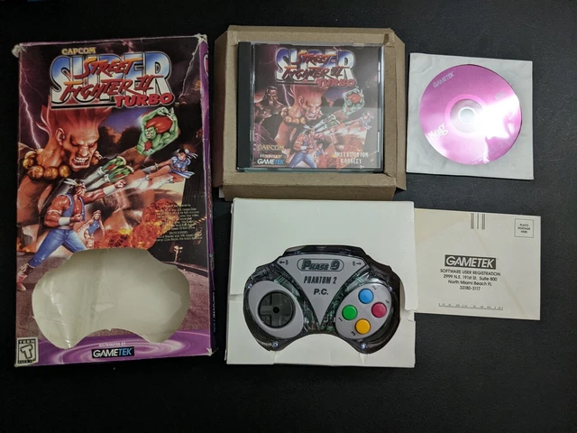 Super Street Fighter II Turbo 2 PC Windows Jeu LN W Manette Complet