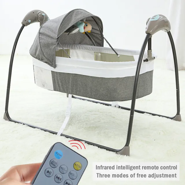 Elektrische Babywippe Babyschaukel Automatische Babywiege Babybett Wippen Wiege