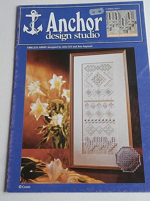 ANCHOR Hardanger und gemischte Stiche Diagramm - ZEITLOSER ARRAY PROBLER
