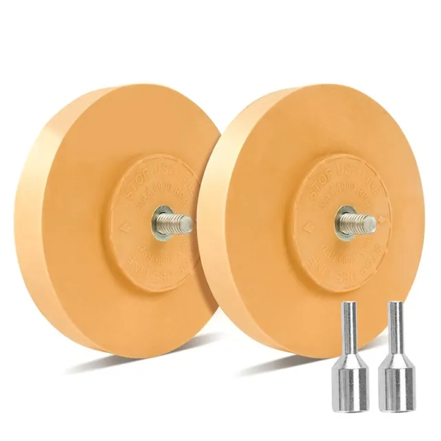 DECAL REMOVER ERASER Wheel Adhesive Remover with Adapter 2 Pack 4 Inch3884  $28.08 - PicClick AU