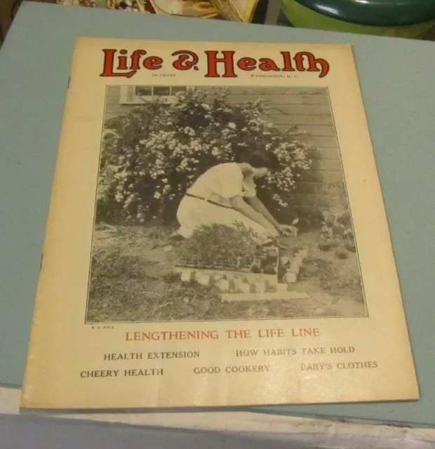 May 1925 Life and Health Magazine Cookery Pioneer Life Lengthening Your Life