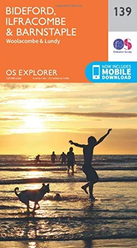 OS Explorer Map (139) Bideford, Ilfracombe and Barnstaple by Ordnance Survey The