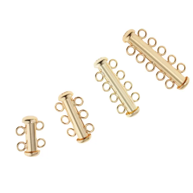 Multi Strand Clasps Necklace Magnetic Tube Lock Jewelry Connectors for  Stackable