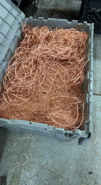 60 Lbs Copper Wire Stripped Scrap #2 Ready To Ship