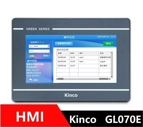 New Kinco GL070E HMI Touch Screen 7 Inch 800*480 1 Ethernet Replace MT4434TE