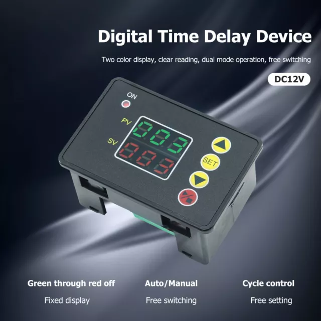Modulo relè normalmente aperti dispositivo di ritardo controller di tempo digitale (DC12V) 3