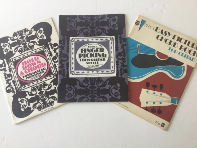 3 x GUITAR Tuition BEGINNERS Hold Down A Chord / Finger Picking / Easy Chords