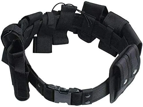 10 in 1 Tactical Duty Belt, Utility Modular Equipment System Nylon Security Enn