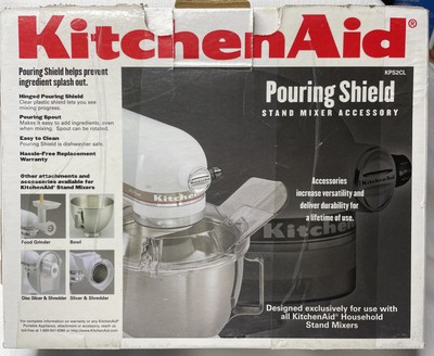 Genuine KitchenAid Pouring Shield (KPS2CL) for Stand Mixers New In Original Box