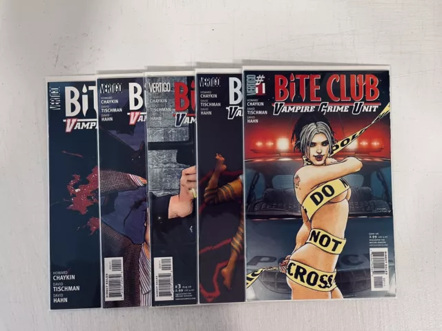 Bite Club Vampire Crime Unit 2006 #1-5 Complete Set Lot Full Run Chaykin Vertigo
