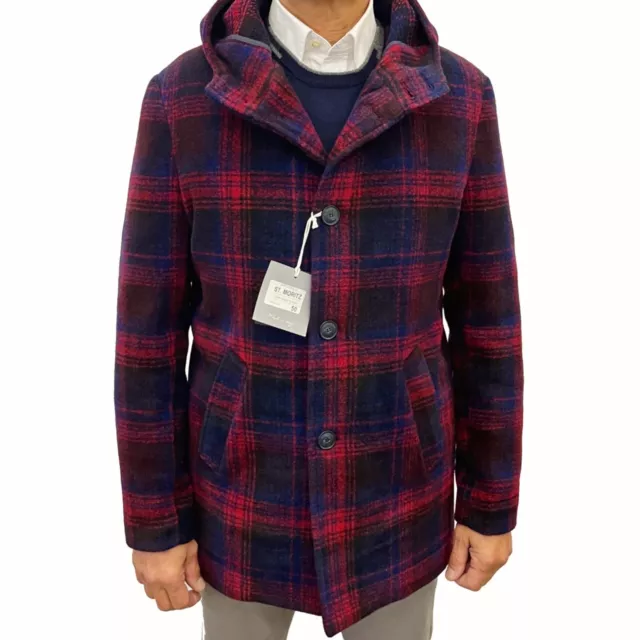 Cappotto Uomo Giaccone Giacca Parka Inverno Montgomery Made in Italy Sartoriale