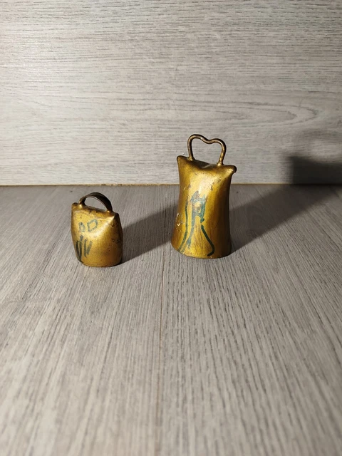 Lot De 2 Grelots Vintage En Bronze - Anti-Perte Pour Randonnée Ou Animaux - Design Silencieux