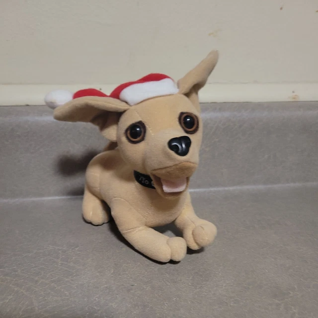 Vintage Applause Yo Quiero Taco Bell Chihuahua Dog 6” Christmas Santa Hat Plush