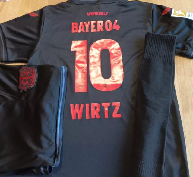 WIRTZ N° 10 Bayer Leverkusen Home 2024 kit complet domicile choix de 8 à 14 ans