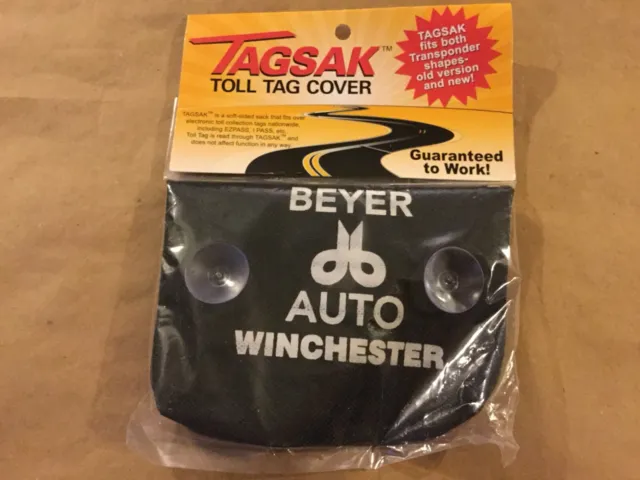 Tagsak Toll Road Tag Cover, EZPASS Car Transponder Holder, Beyer Auto New Sealed