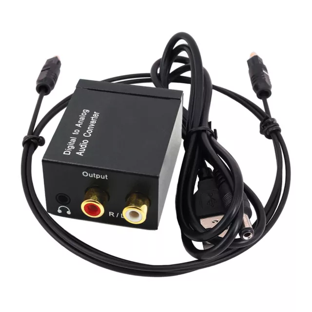 Convertitore audio digitale ottico spdif analogico RCA toslink adattatore cavo