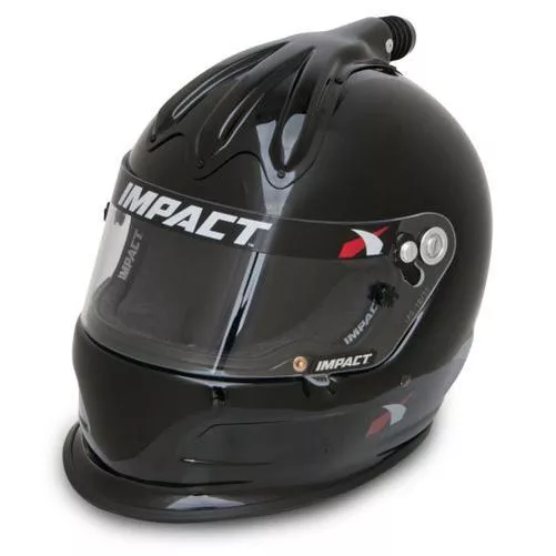 Impact Racing 17020410 Driving Helmet Super Charger Gloss Black Medium NEW