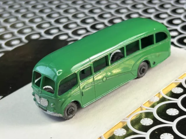 Matchbox Moko Lesney # 21b Bedford Duple Coach VG no box, 4GMW green