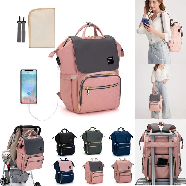 LEQUEEN 070 Mummy Baby Diaper Bag Maternity Nappy Backpack Independent Wet Bag
