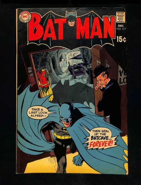 Batman #217 FN+ 6.5 Neal Adams Cover! DC Comics 1969