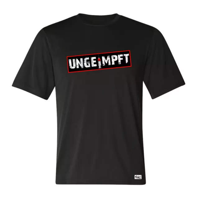 EAKS® Herren T-Shirt "Motiv: UNGEIMPFT" Corona-Pandemie Impfung Lockdown Politik