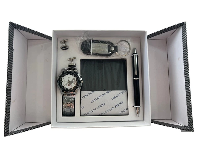 COVERI, Cofanetto Regalo Uomo, Paroure, Set Con Portafoglio E Cintura Accorciabile Nikel Free - Foto 11